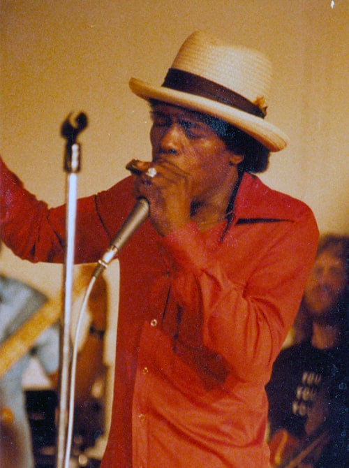 Junior Wells, a harmonica player