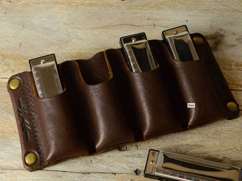 Pinegrove Leather Harmonica Holster