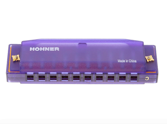 Hohner See-Thru Happy Purple Harmonica